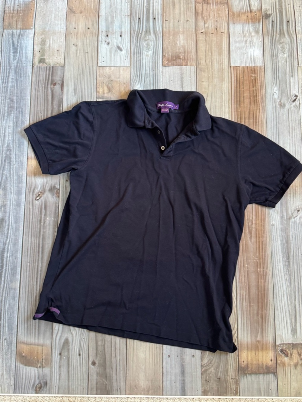 Ralph Lauren Black Short-Sleeve Polo